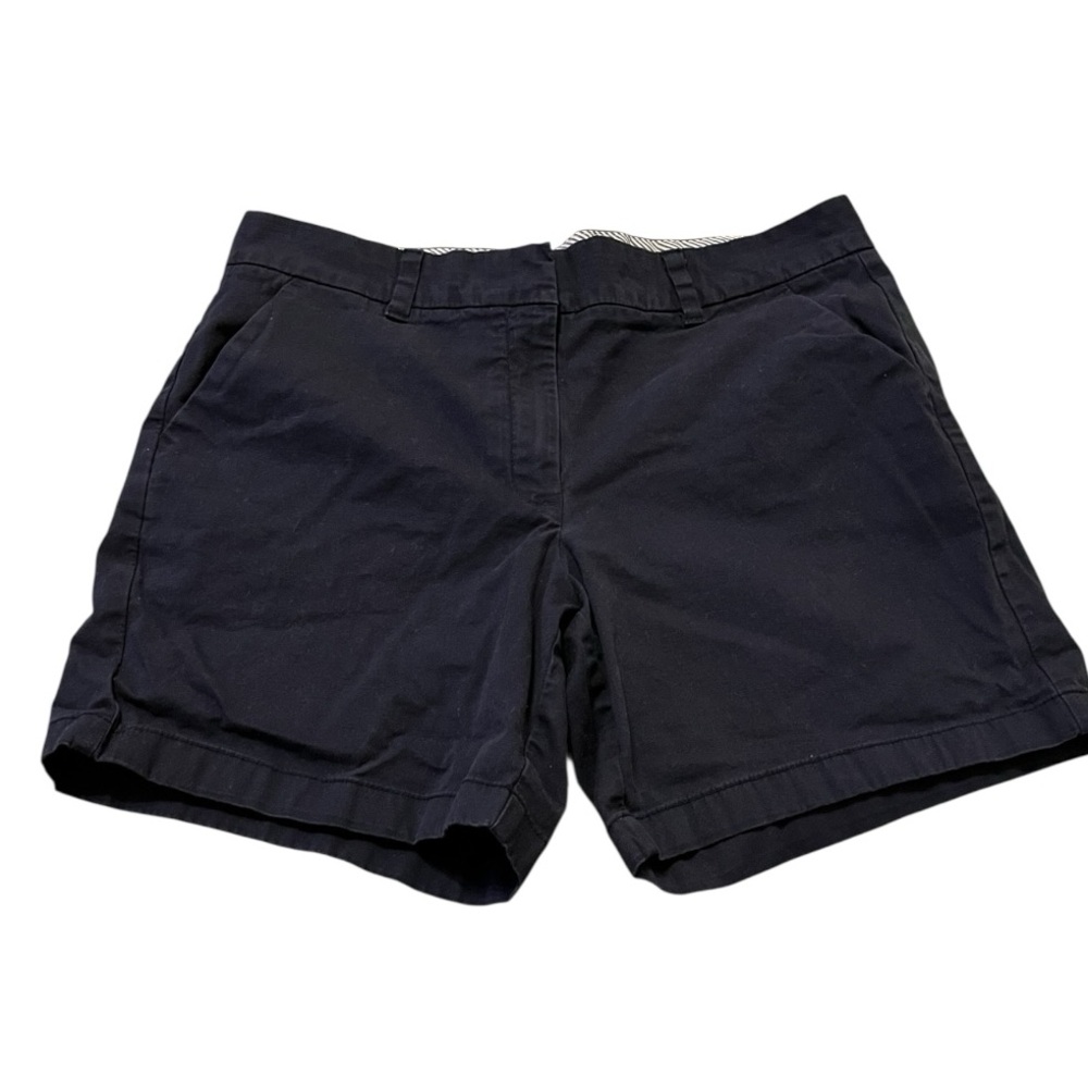 Tommy Hilfiger Navy Blue Chino Shorts Women’s Size‎ 12 Stretch Cotton